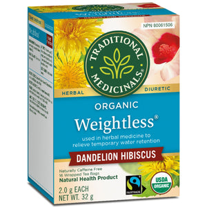 Traditional Medicinals Organic Weightless Dandelion Hibiscus Tea 16ct