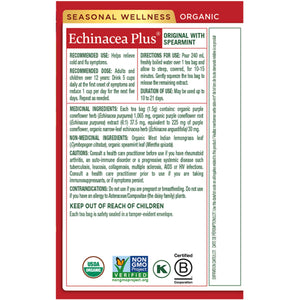 Traditional Medicinals Organic Echinacea Plus Tea 16ct