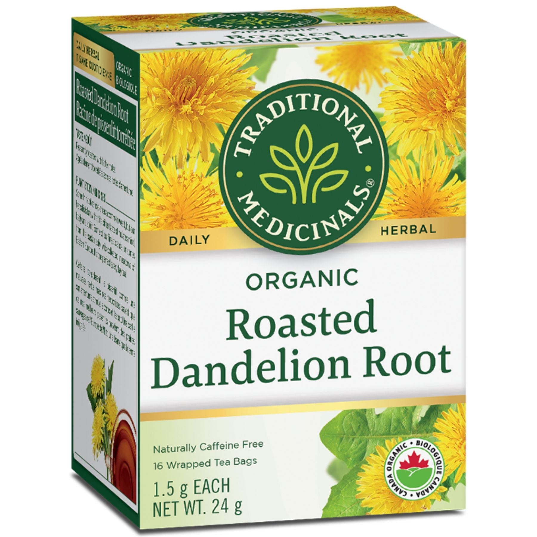 Traditional Medicinals Organic Roasted Dandelion Root Tea 16ct