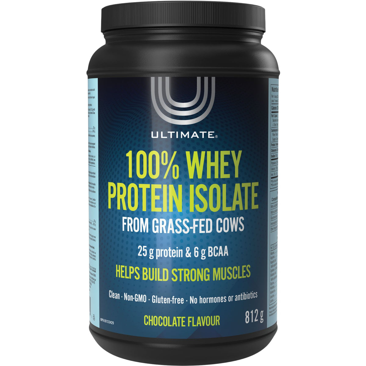 Ultimate 100% Whey Protein Isolate - Chocolate 812g