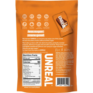 Unreal Dark Chocolate Caramel Peanut Nougat Bars 94g