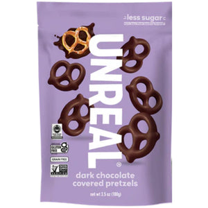 Unreal Dark Chocolate Covered Pretzels 100g