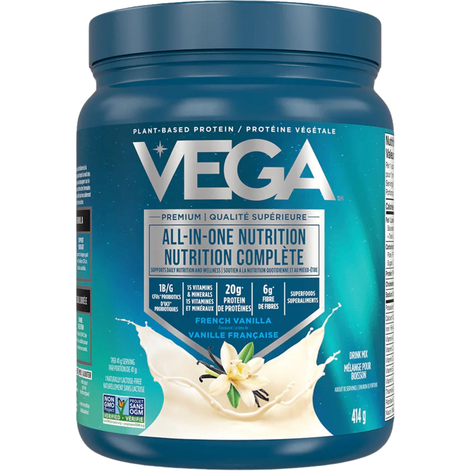 VEGA All-In-One Nutrition Plant-Based Protein French Vanilla 414g