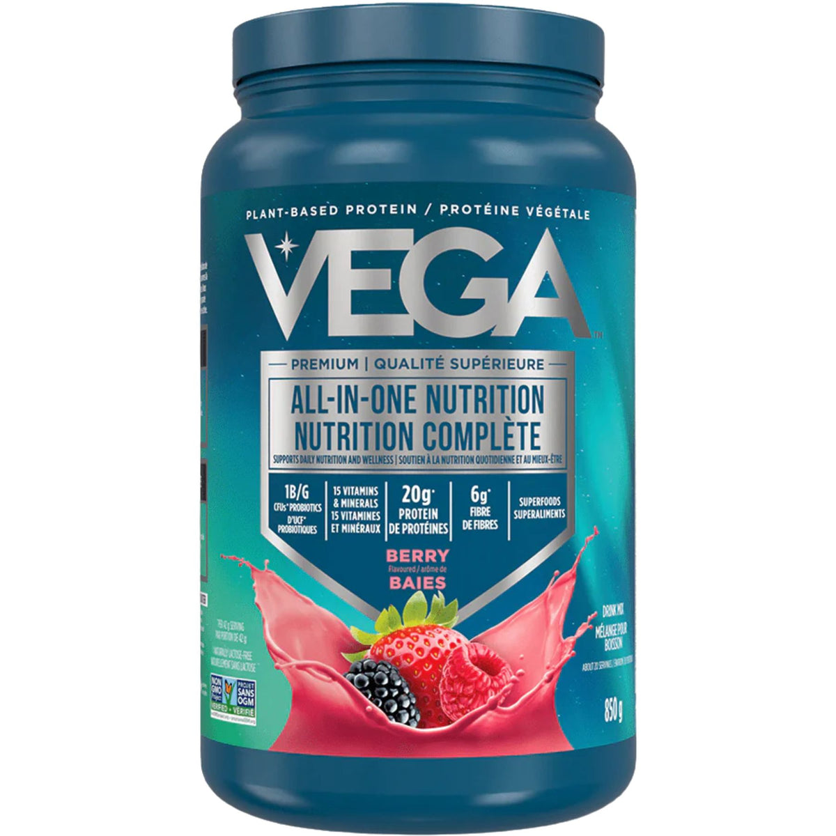 VEGA All in One Nutrition Plant-Based Protein Berry 850g