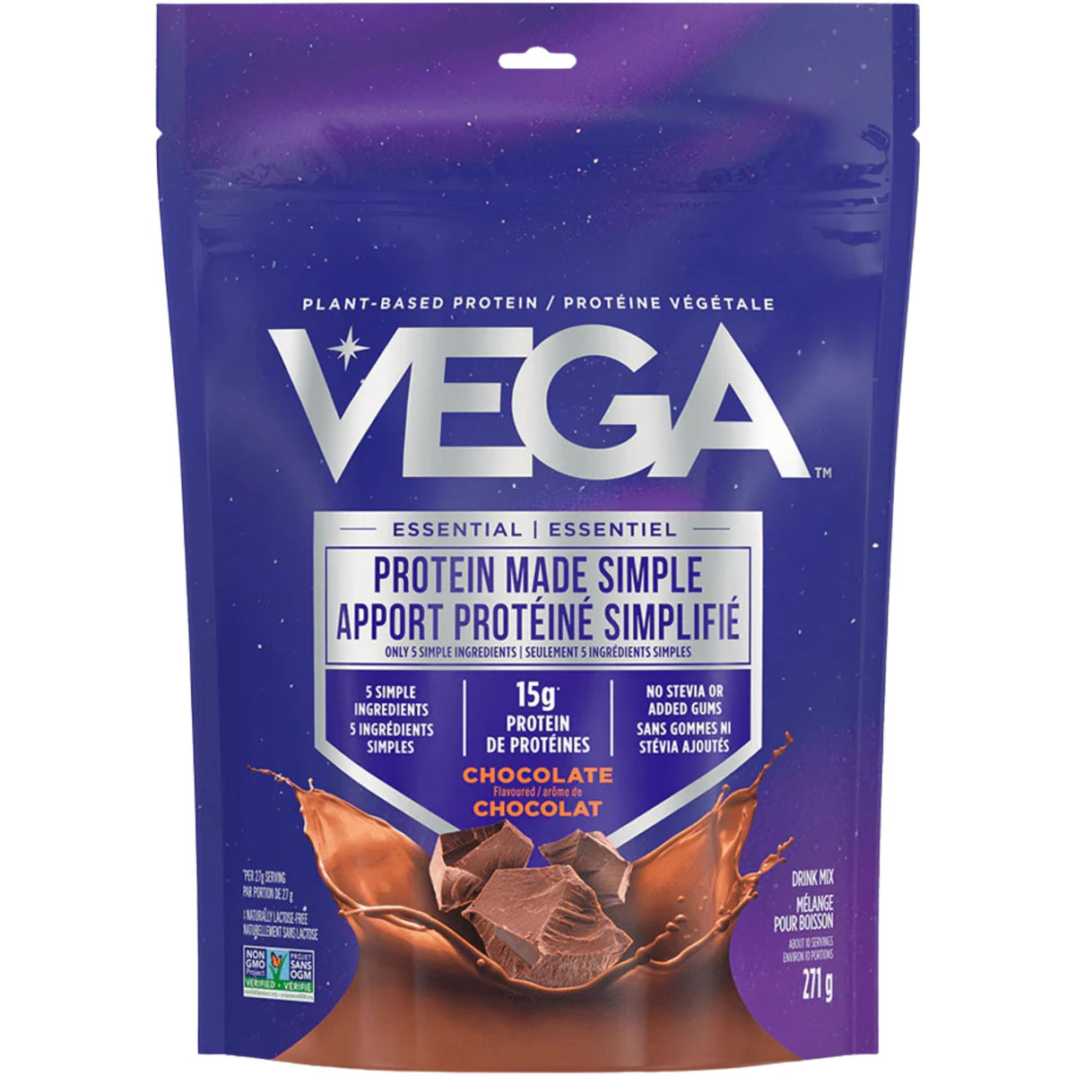 VEGA Plant-Based Protein Made Simple Dark Chocolate 271g