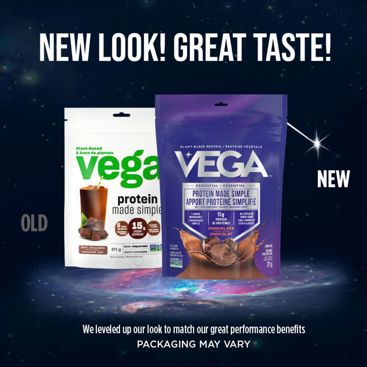 VEGA Plant-Based Protein Made Simple Dark Chocolate 271g