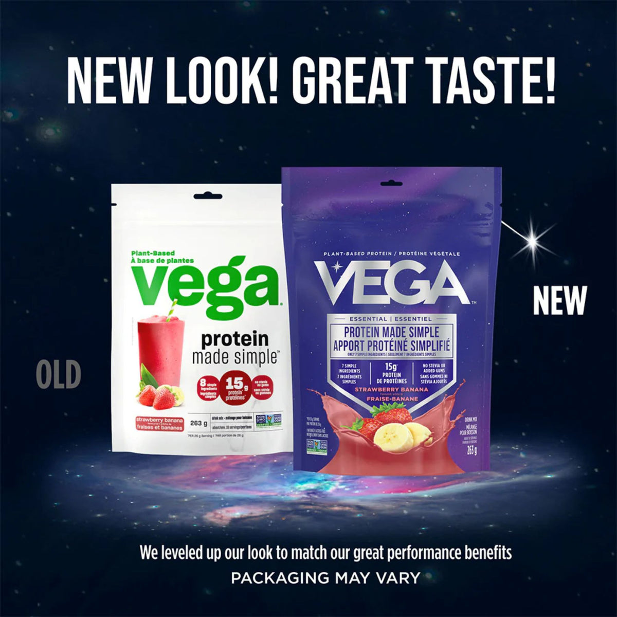 VEGA Plant-Based Protein Made Simple Strawberry Banana 263g