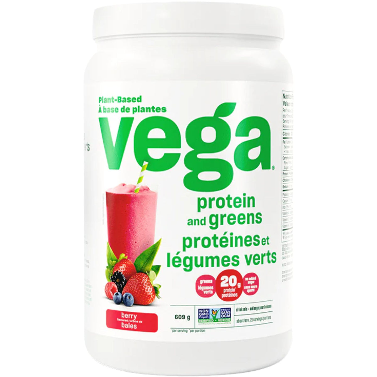 VEGA Plant-Based Protein and Greens Berry 609g
