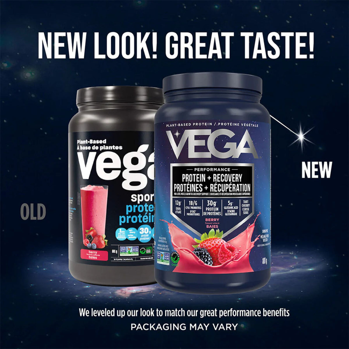 VEGA Plant-Based Protein + Recovery Berry 801g