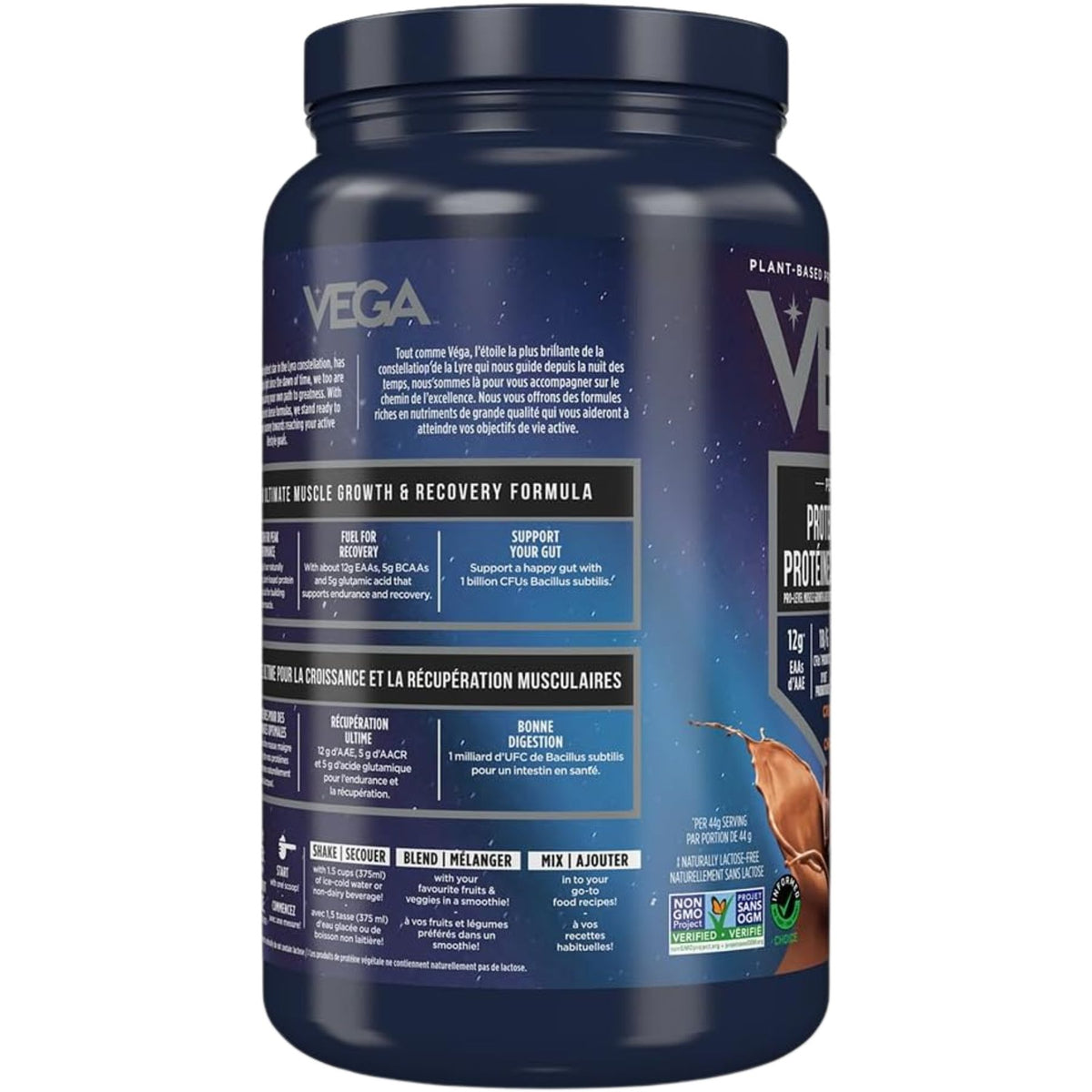 VEGA Plant-Based Protein + Recovery Chocolate 837g