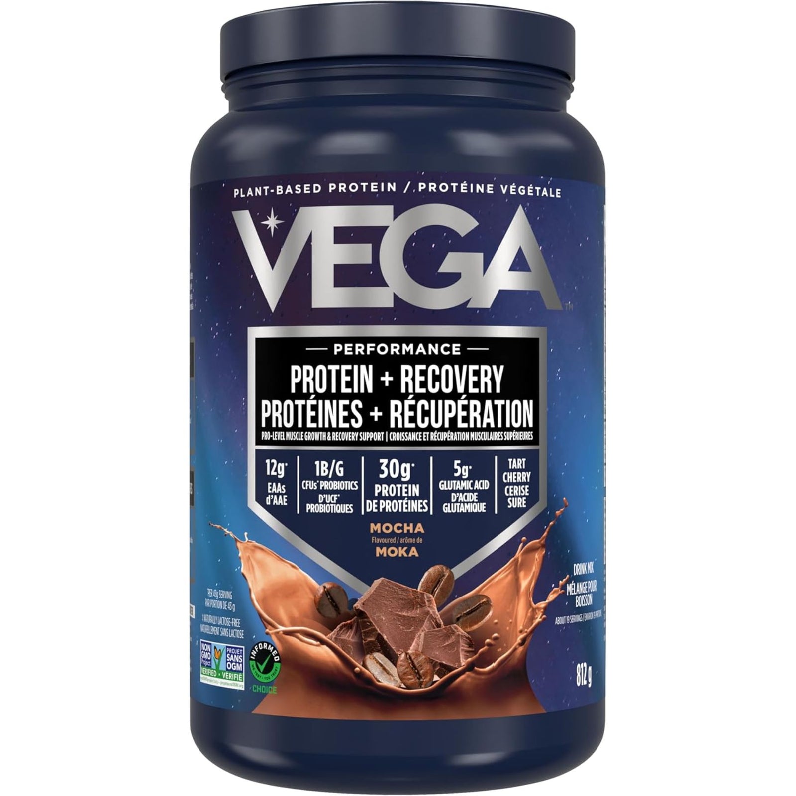 VEGA Plant-Based Protein + Recovery Mocha 812g