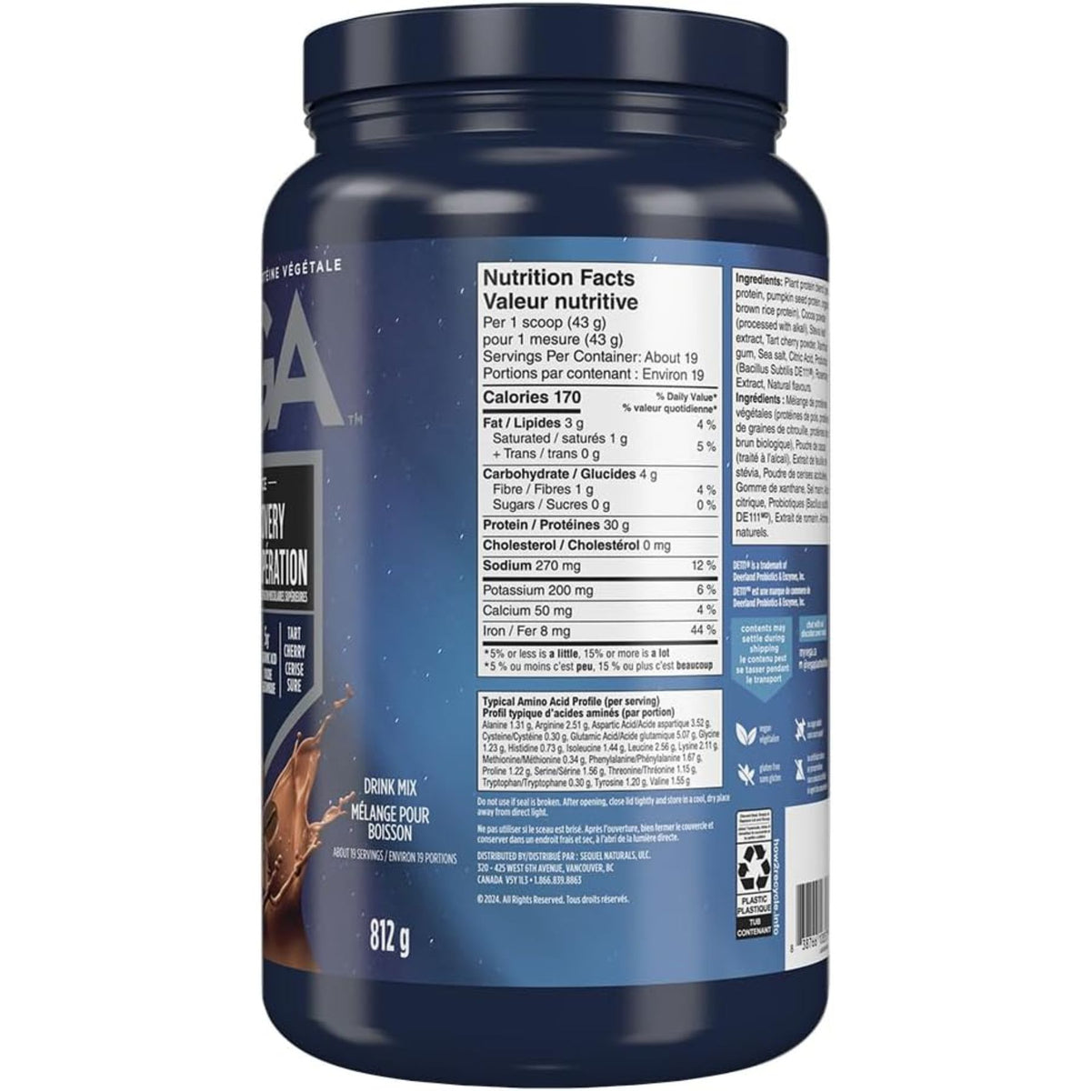 VEGA Plant-Based Protein + Recovery Mocha 812g