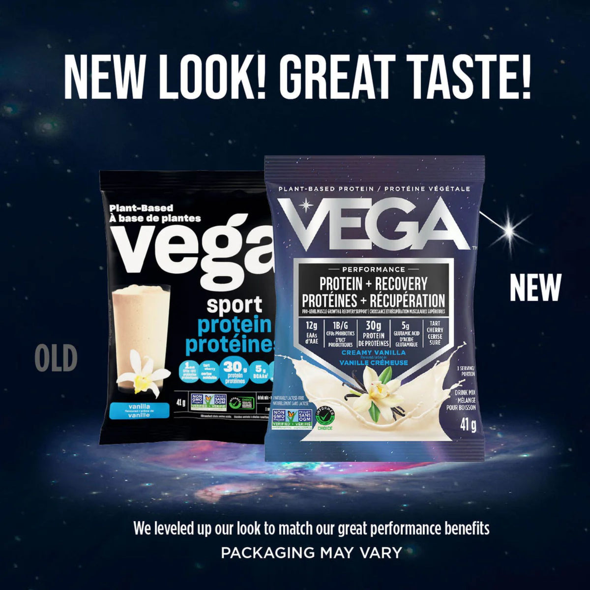 VEGA Plant-Based Protein + Recovery Vanilla 41g (Single Serving)