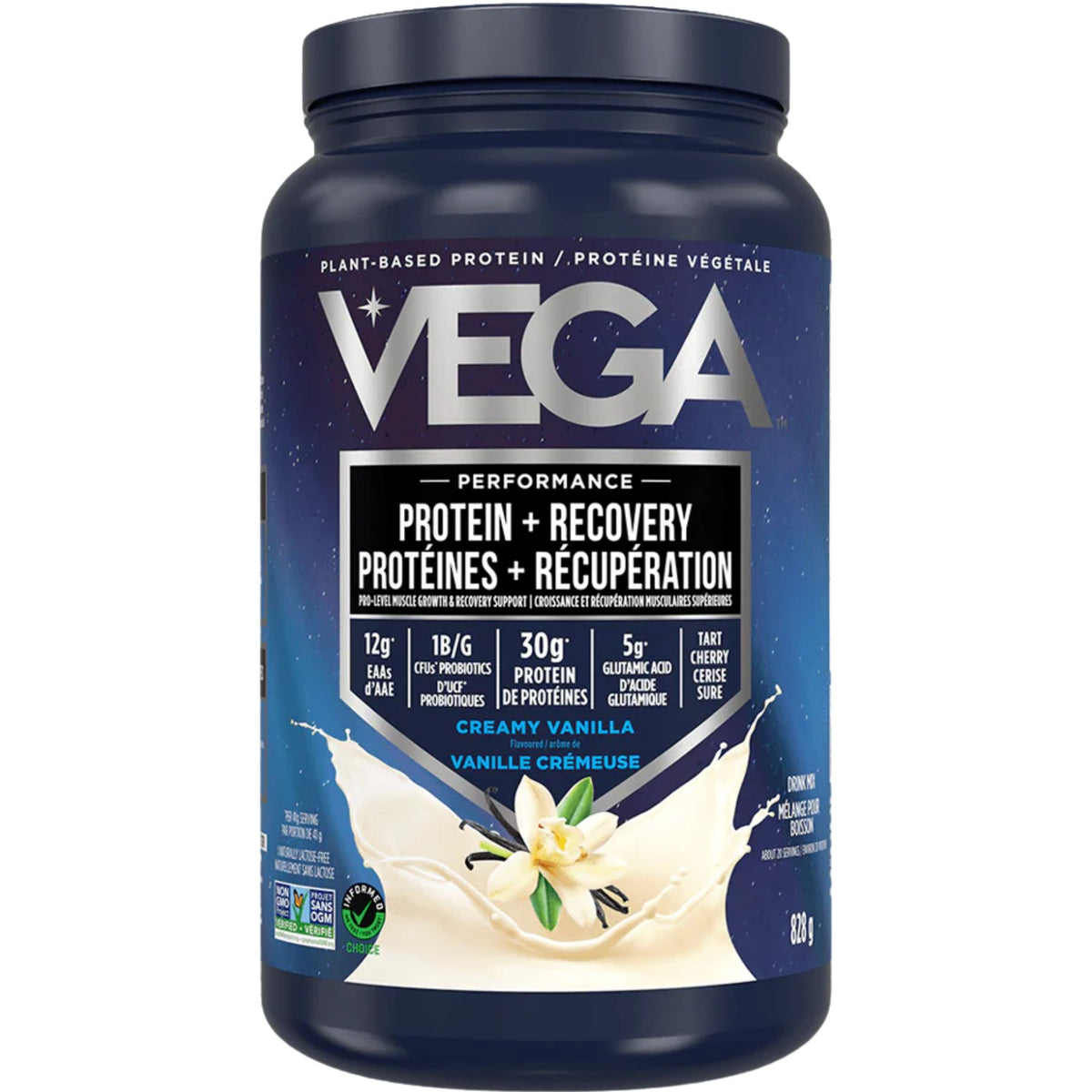 VEGA Plant-Based Protein + Recovery Vanilla 828g