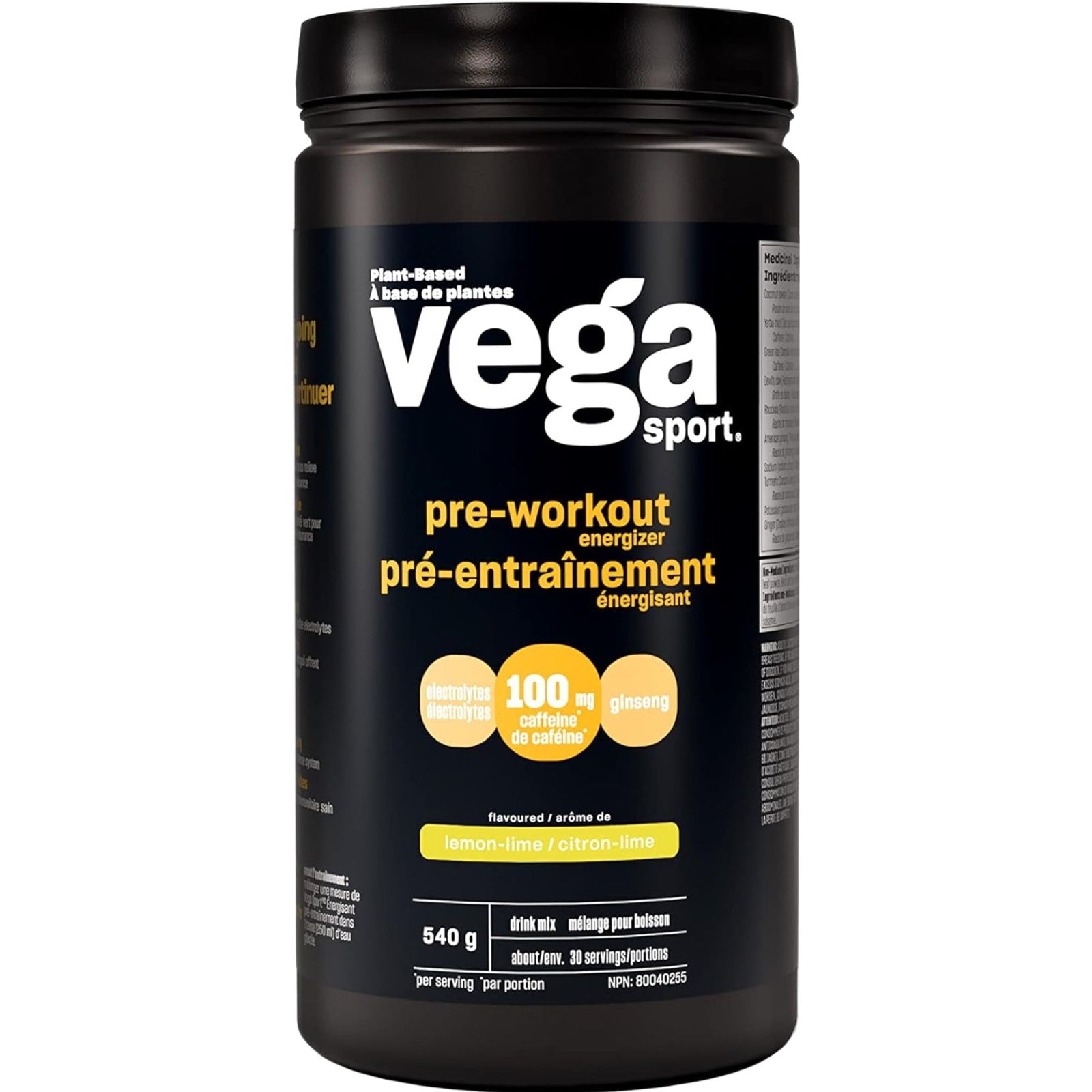 VEGA Sport Pre-workout Energizer Lemon-Lime 540g