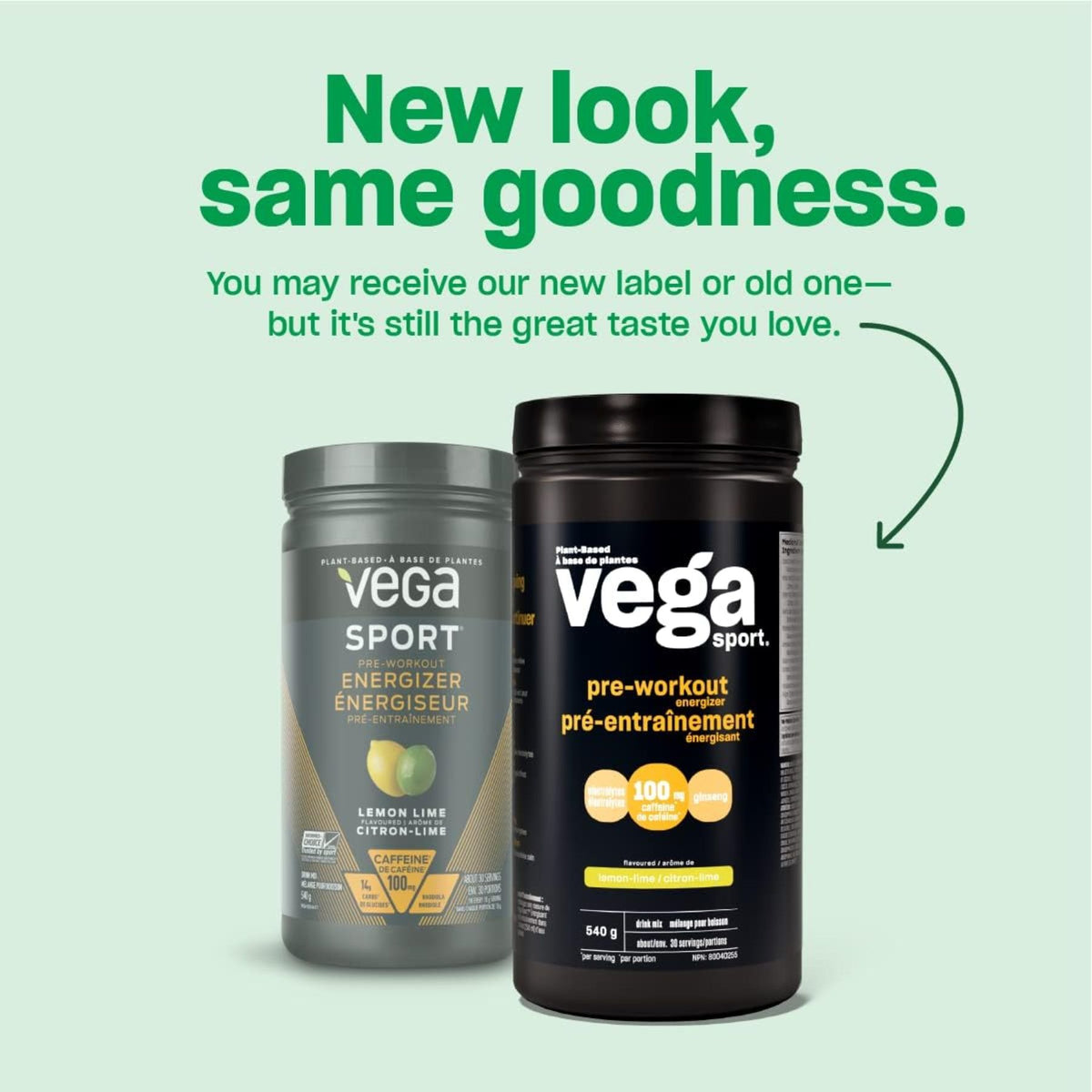 VEGA Sport Pre-workout Energizer Lemon-Lime 540g