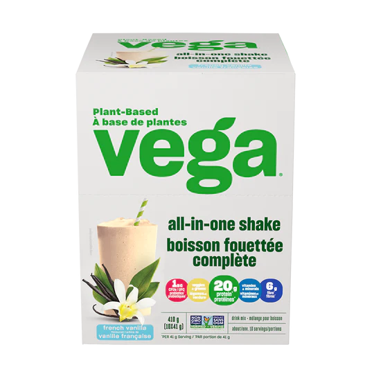 VEGA All-In-One Nutrition Plant-Based Protein French Vanilla 41g (Single Serving)
