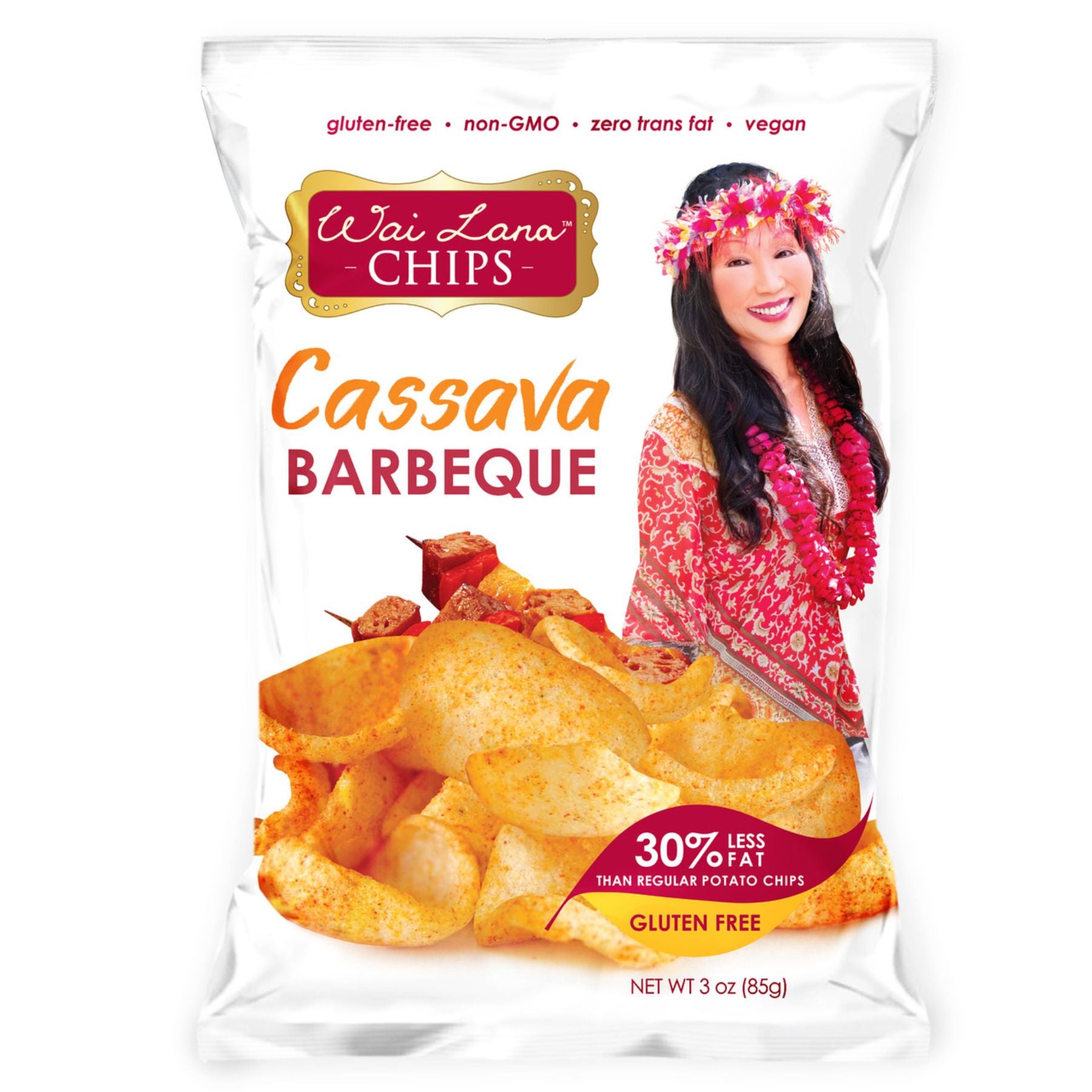 Wai Lana Barbeque Cassava Chips 85g