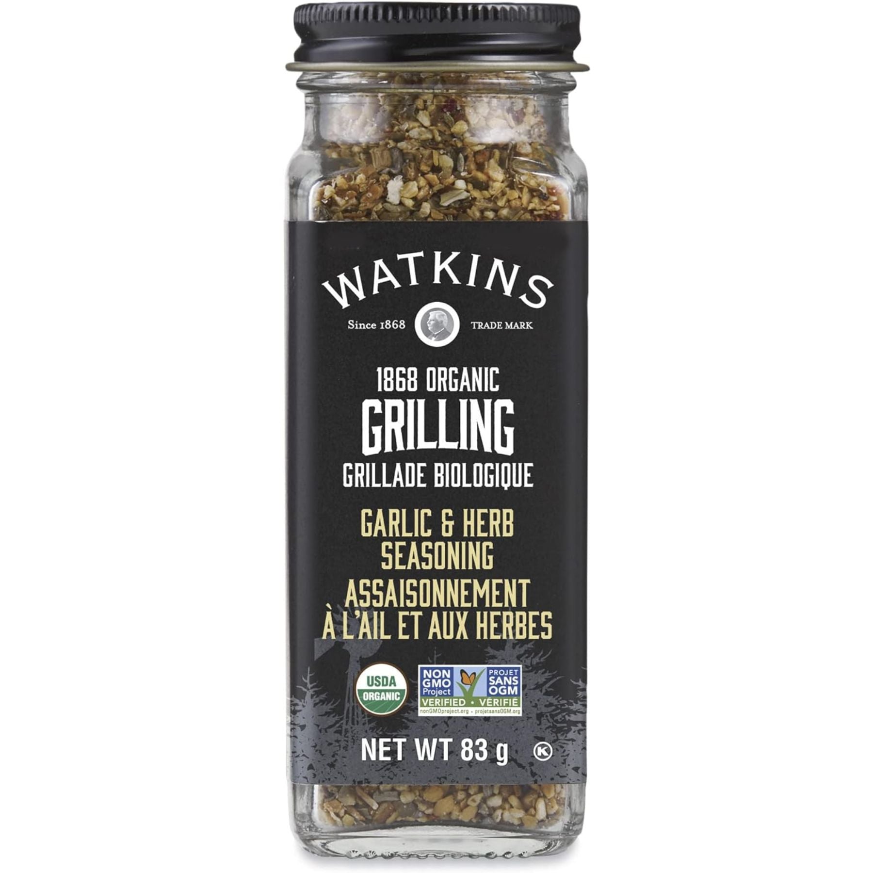 Watkins Organic Grilling Garlic & Herb Seasoning 83g