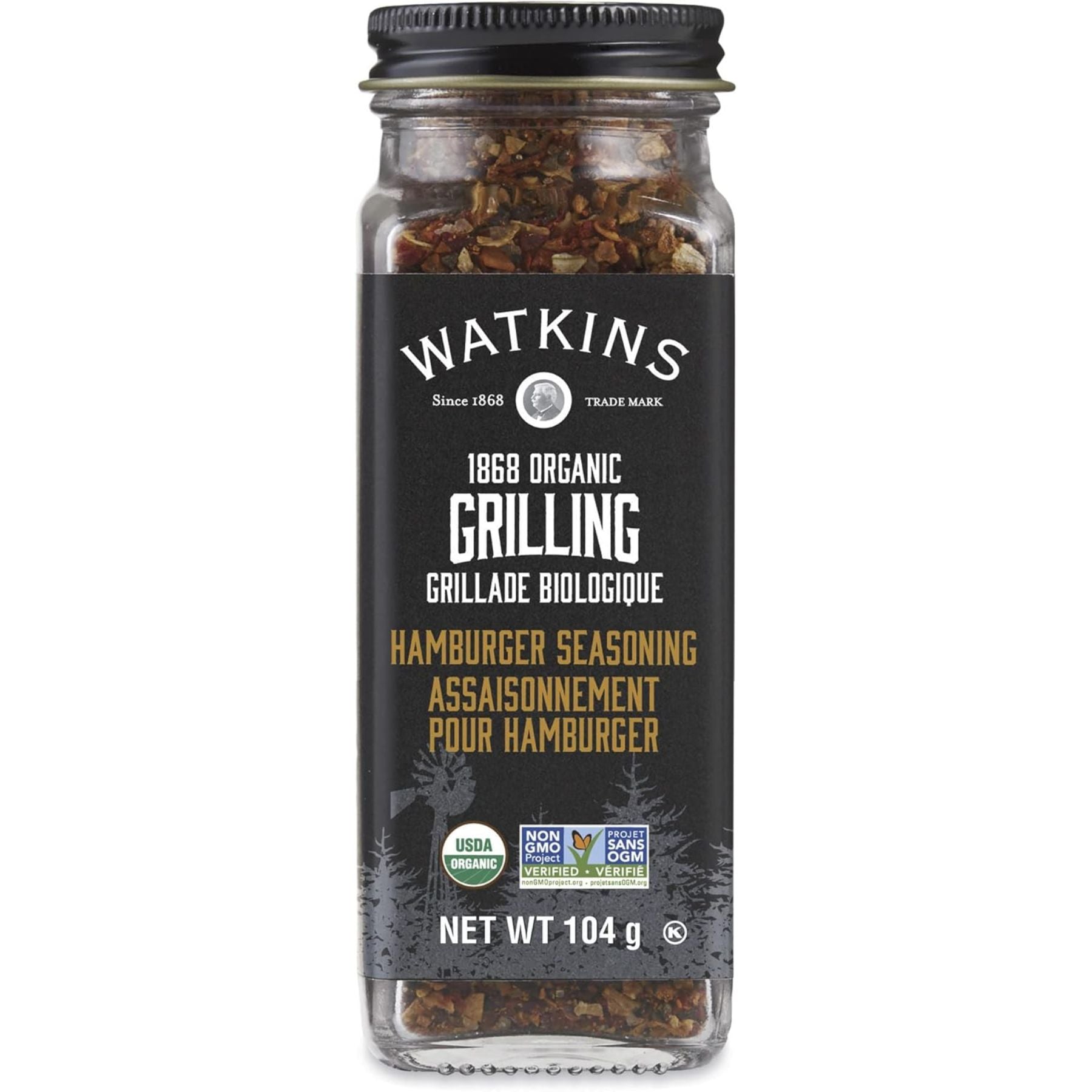 Watkins Organic Grilling Hamburger Seasoning 104g