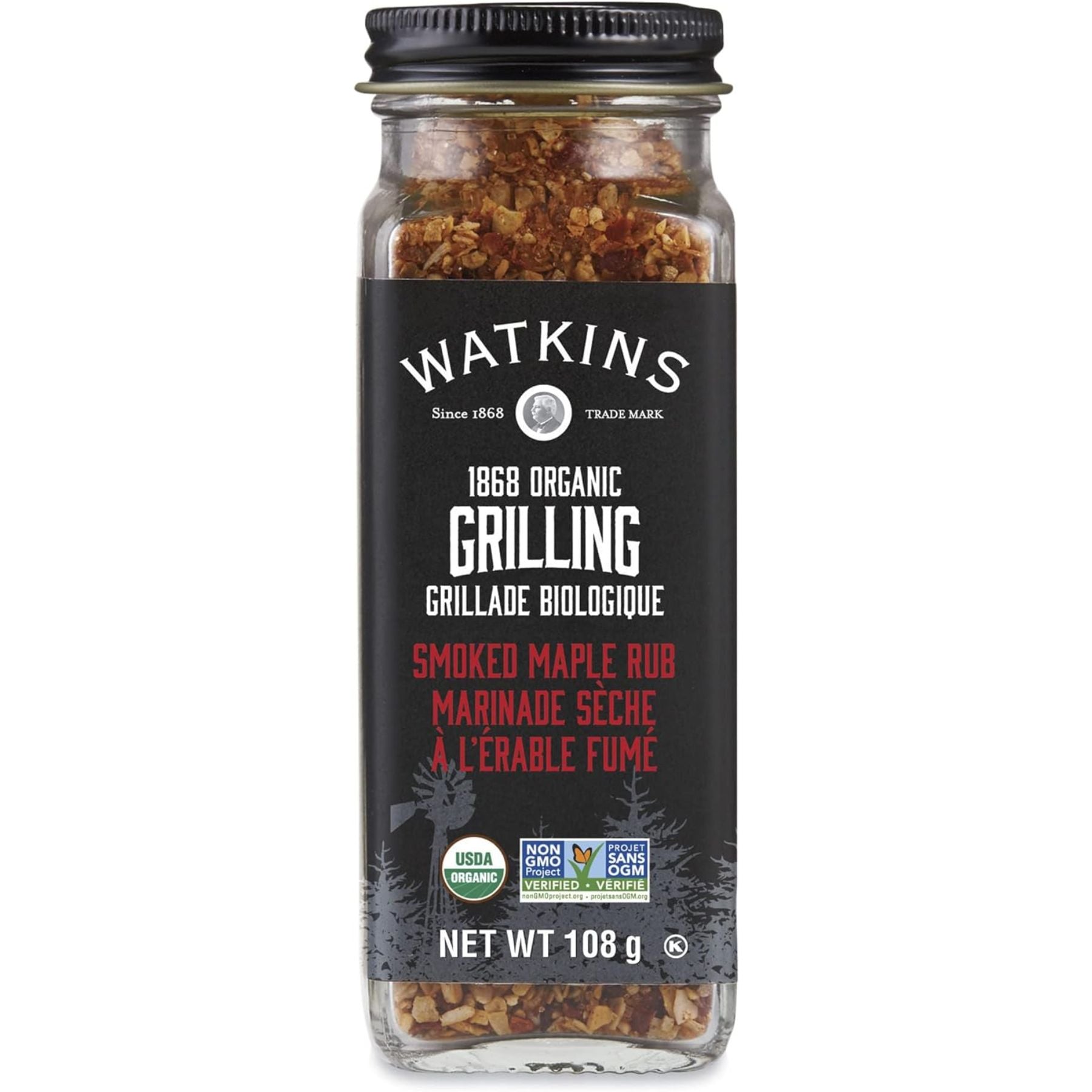 Watkins Organic Grilling Smoked Maple Rub 108g