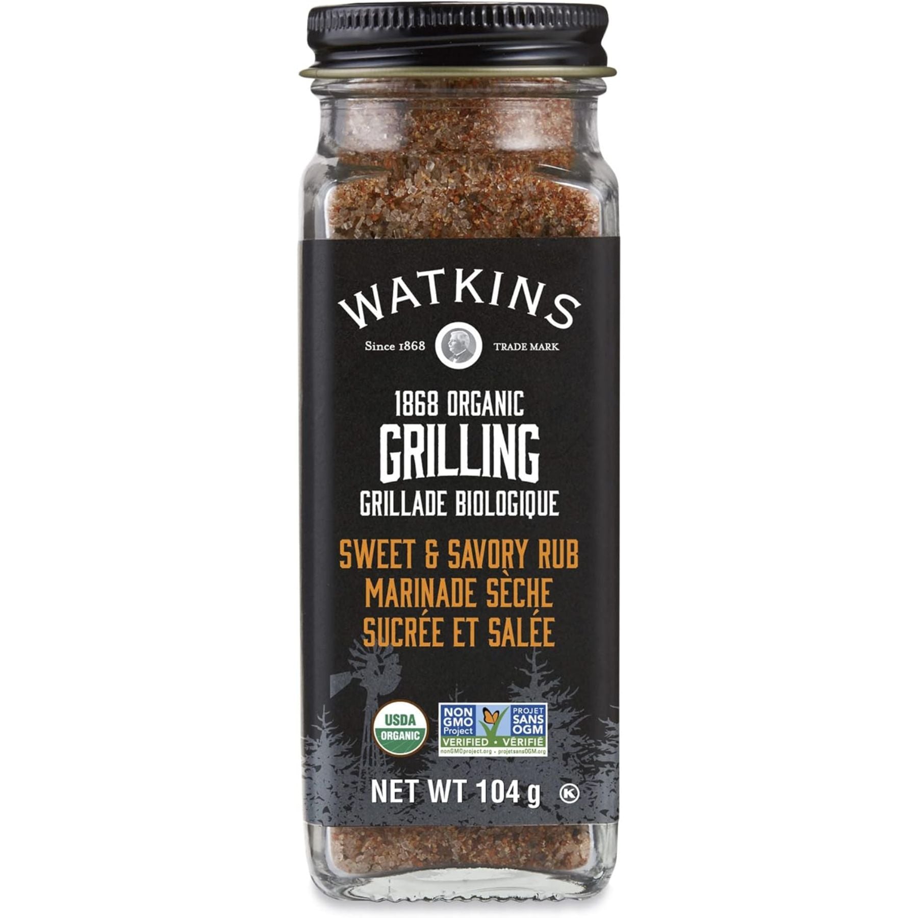 Watkins Organic Grilling Sweet & Savory Rub 104g