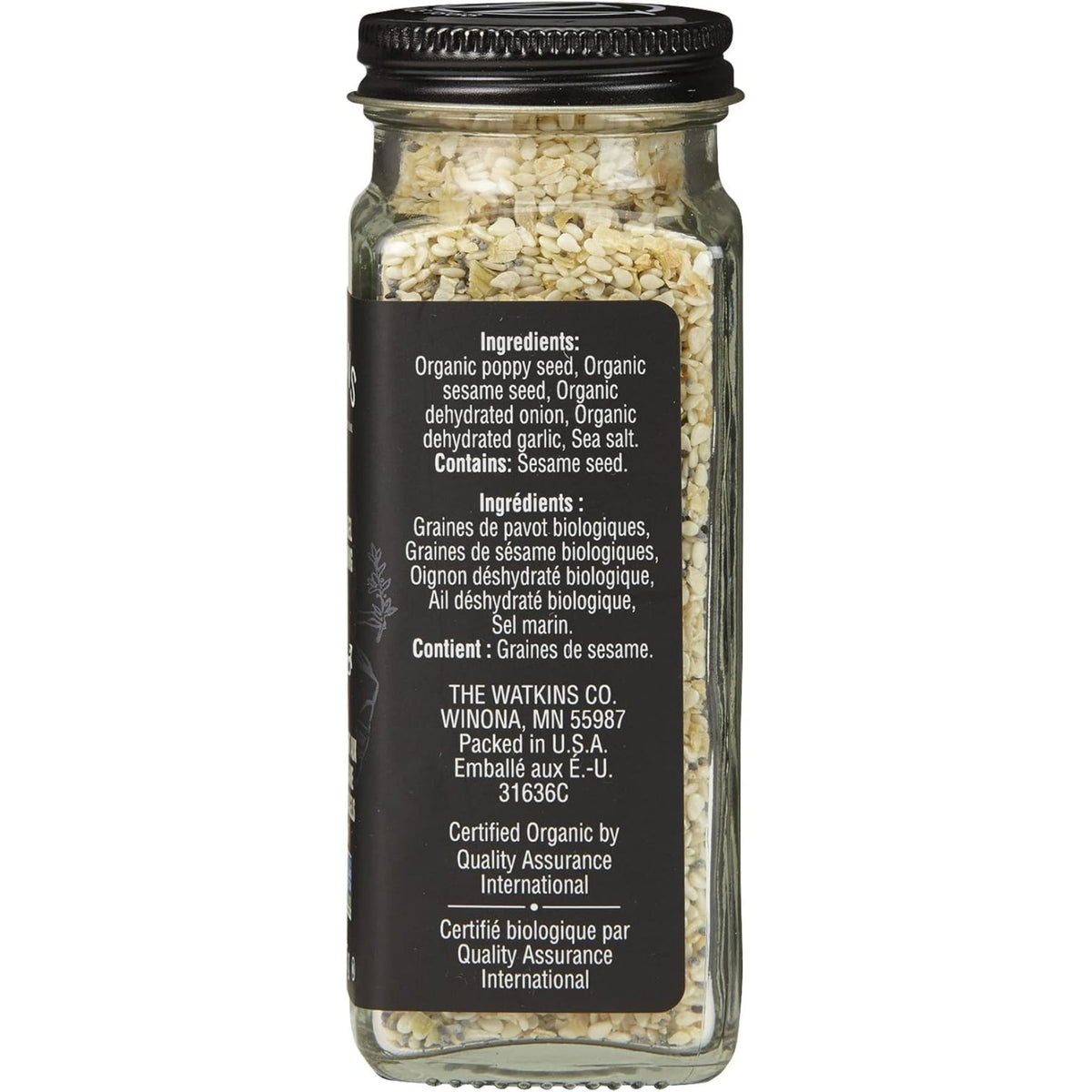 Watkins Organic Everything Bagel Sesame Seasoning Blend 85g