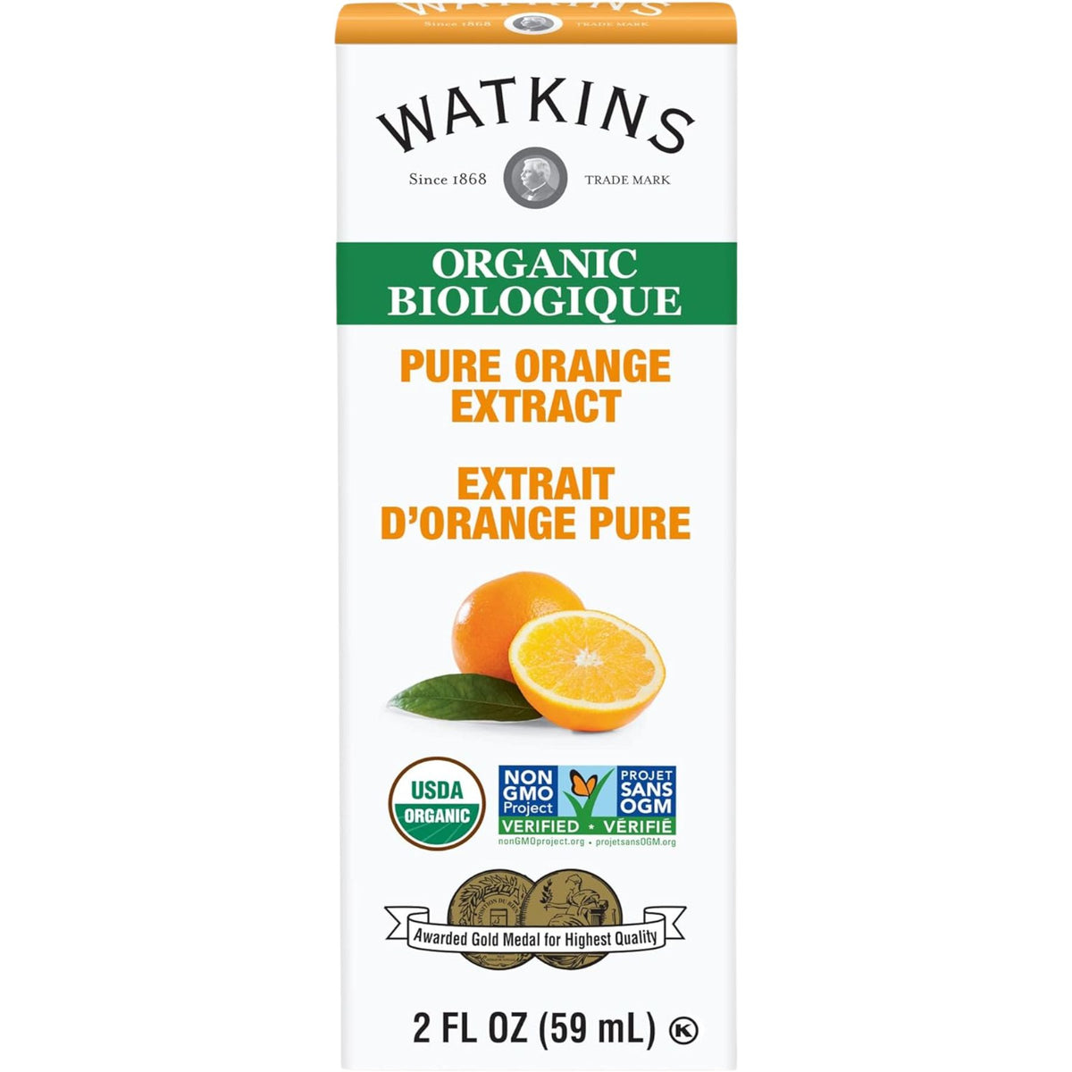 Watkins Organic Pure Orange Extract 59mL