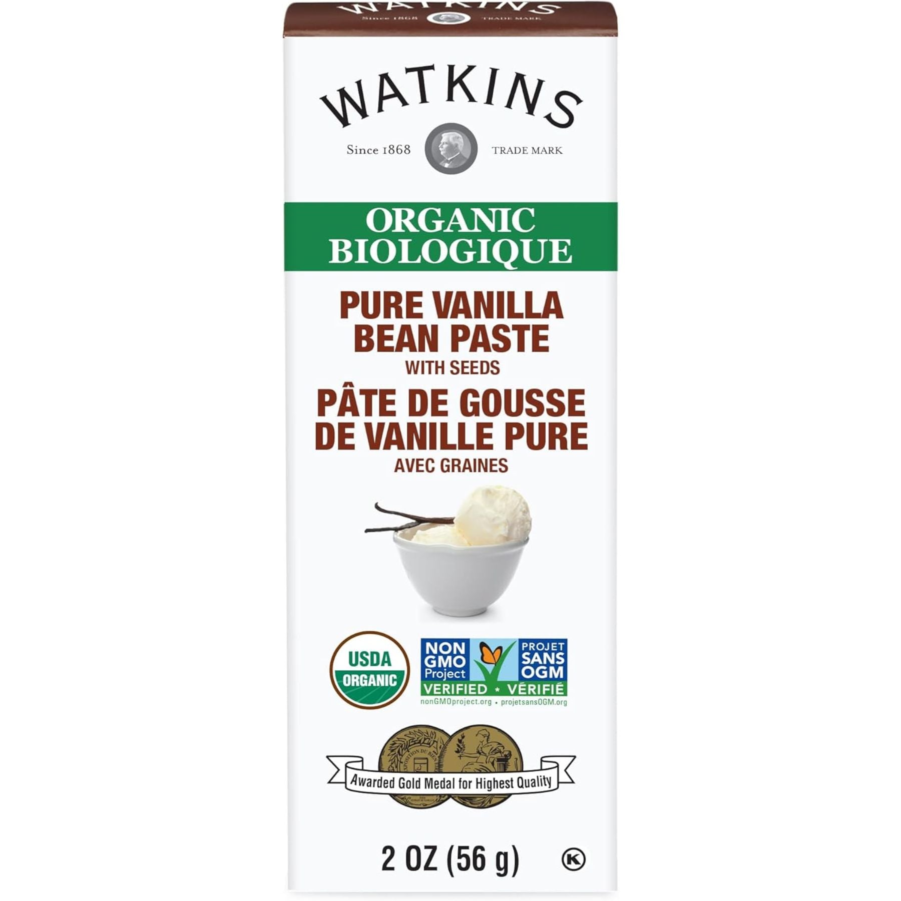 Watkins Organic Pure Vanilla Bean Paste 56g