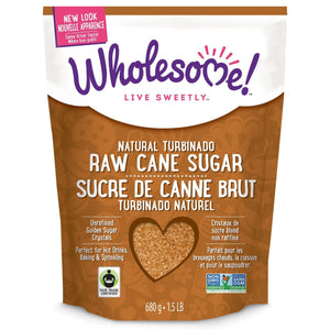 Wholesome Sweeteners Natural Raw Cane Sugar 680g