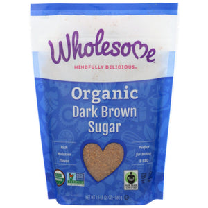 Wholesome Sweeteners Organic Dark Brown Sugar 681g