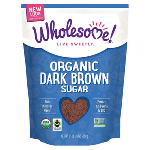 Wholesome Sweeteners Organic Dark Brown Sugar 681g