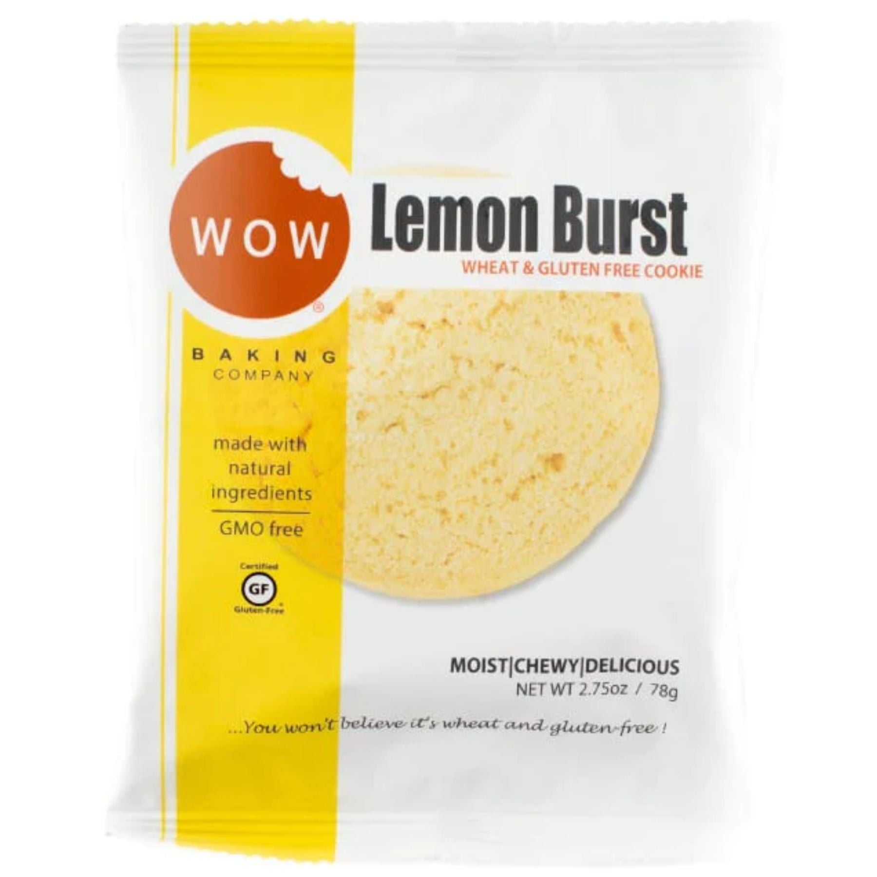 WOW Baking Co. Gluten Free Lemon Burst Cookie 78g