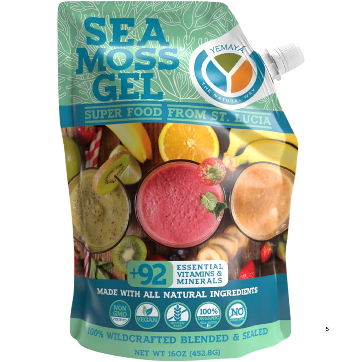 Yemaya Sea Moss Gel Original 454g