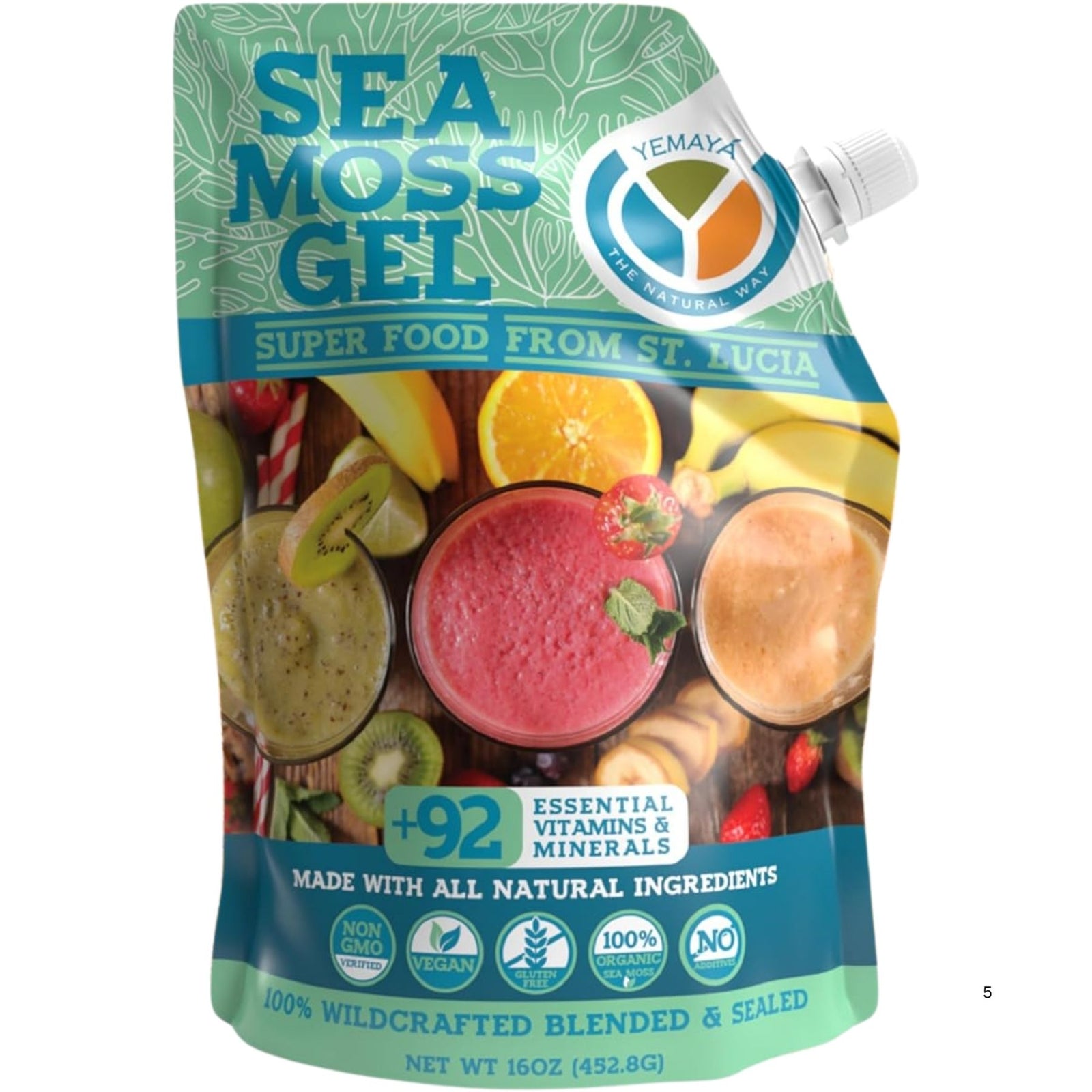 Yemaya Sea Moss Gel Original 454g