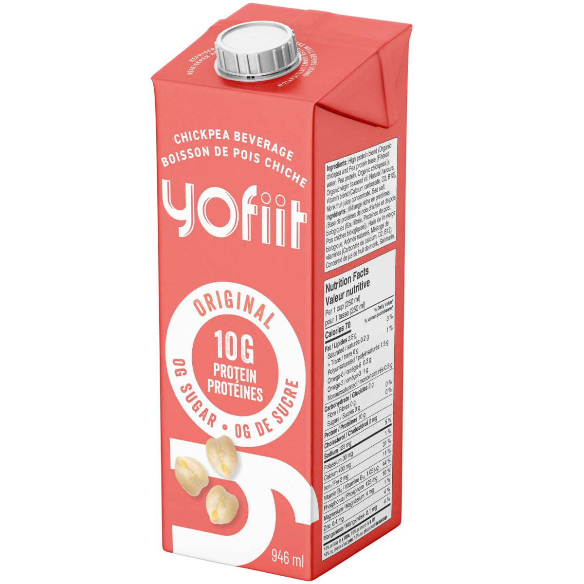 Yofiit High Protein Chickpea Milk Original 946mL
