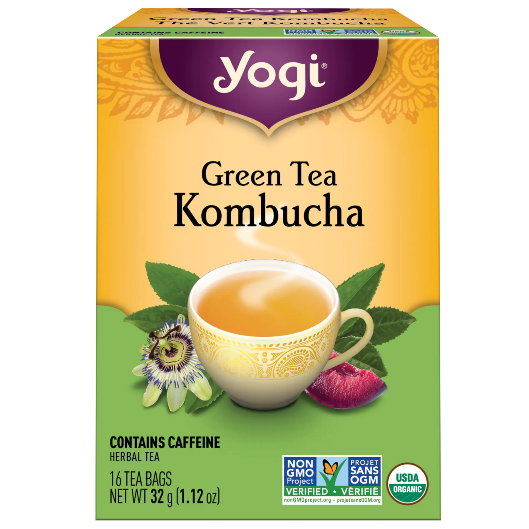 Yogi Green Tea Kombucha Tea 16ct