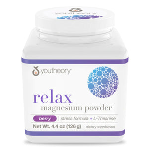 YouTheory Relax Magnesium Powder - Berry Flavoured 126g