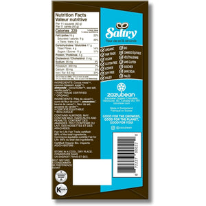 Zazubean Saltry 65% Chocolate Bar Sea Salt & Almonds, Coconut Sugar Sweetened 85g