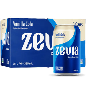 Zevia Zero Calorie Vanilla Cola 6pk