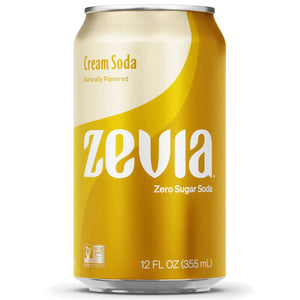 Zevia Zero Calorie Cream Soda 6x355ml