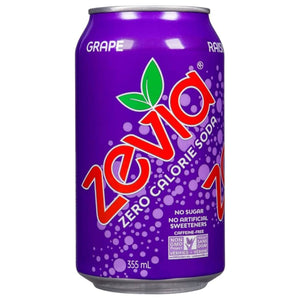 Zevia Zero Calorie Grape Soda 355ml