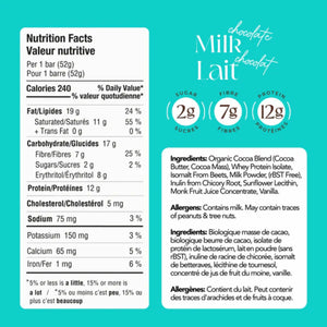 ZoRaw 45% Milk Chocolate Bar with Protein 52g