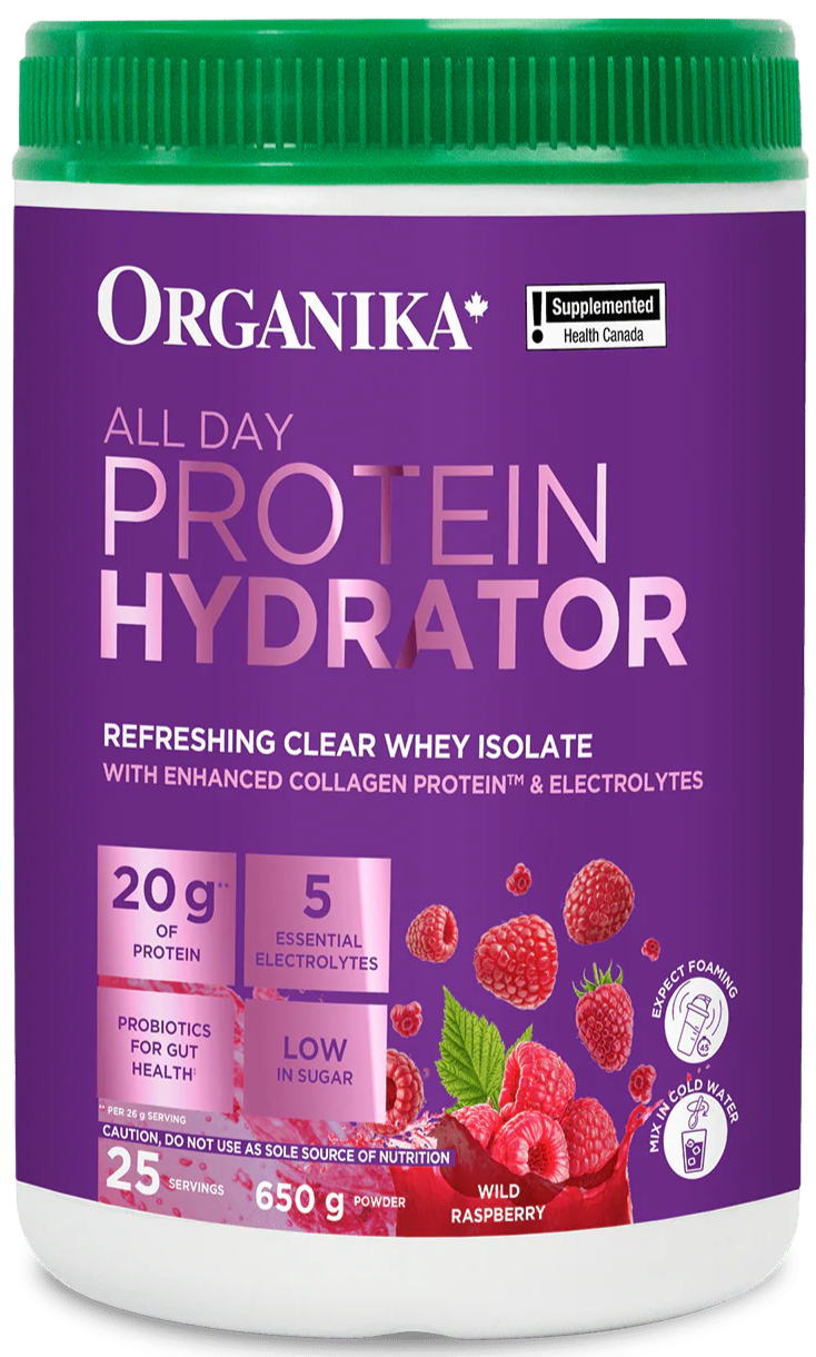 Organika All Day Protein Hydrator 650g - Wild Raspberry