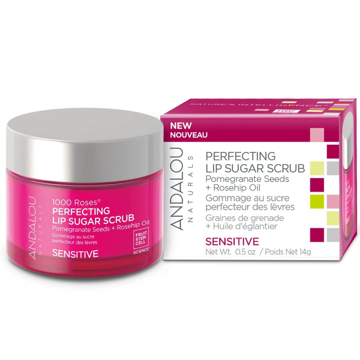 Andalou 1000 Roses Perfecting Lip Sugar Scrub 30mL