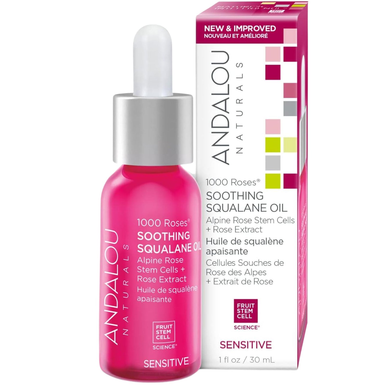 Andalou 1000 Roses Soothing Squalene Oil 30mL