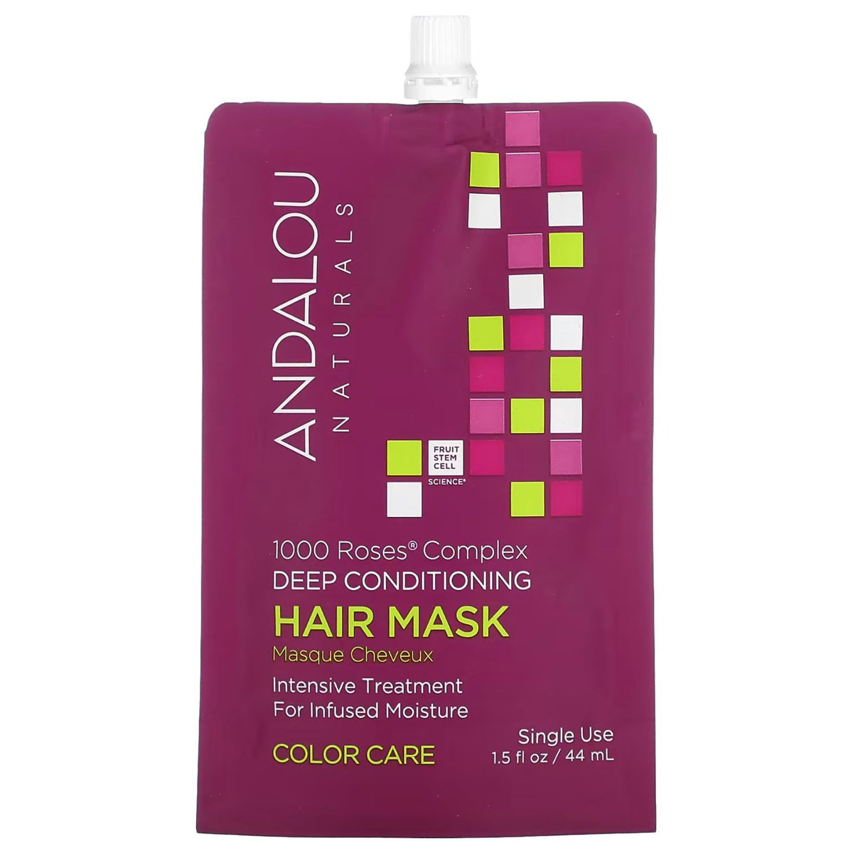 Andalou 1000 Roses Complex Color Care Deep Conditioning Hair Mask 44mL
