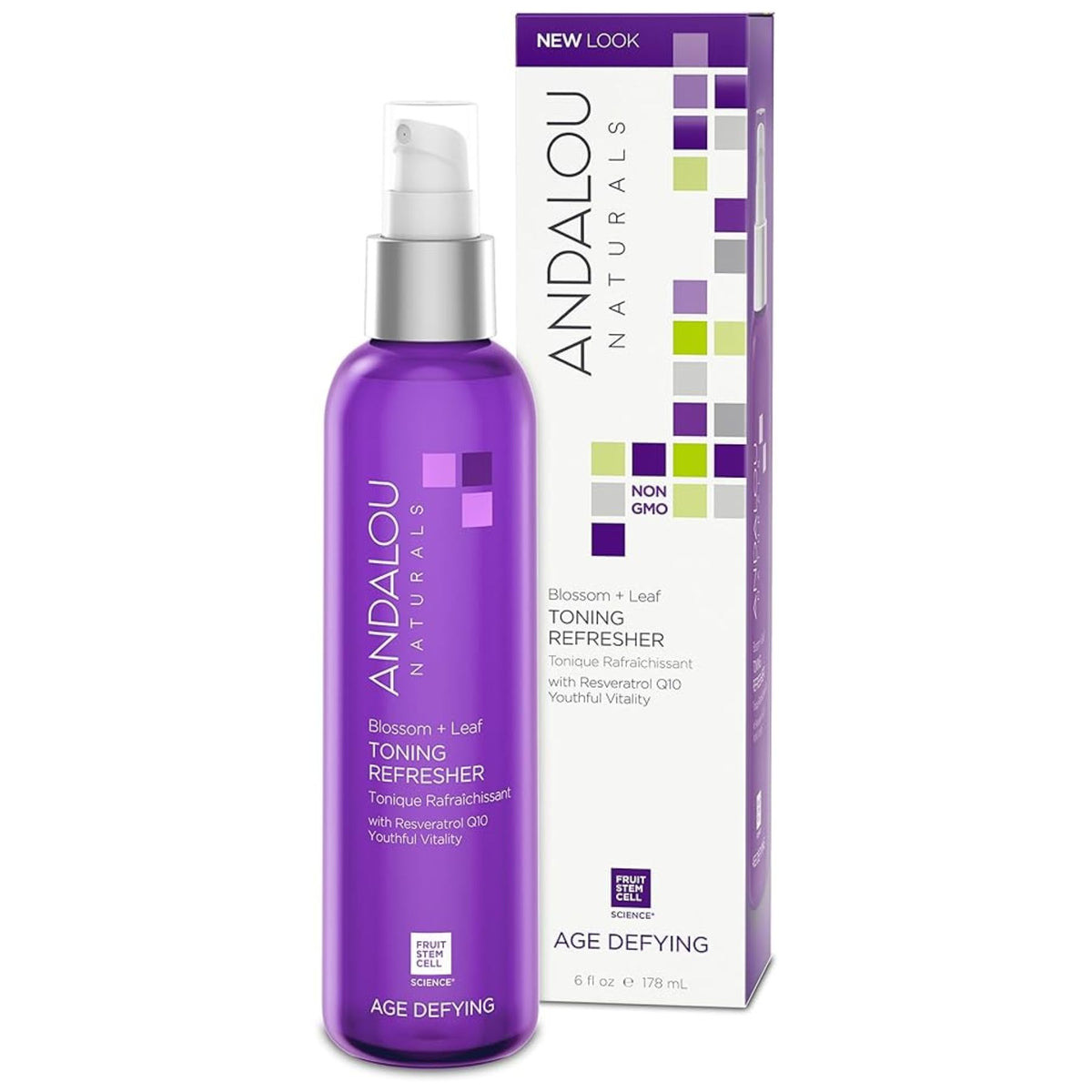 Andalou Age Defying Blossom + Leaf Toning Refresher 178mL