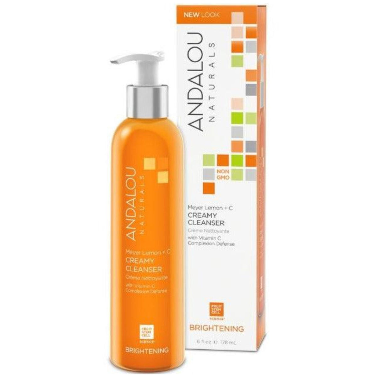 Andalou Brightening Meyer Lemon + Vitamin C Creamy Cleanser 178mL