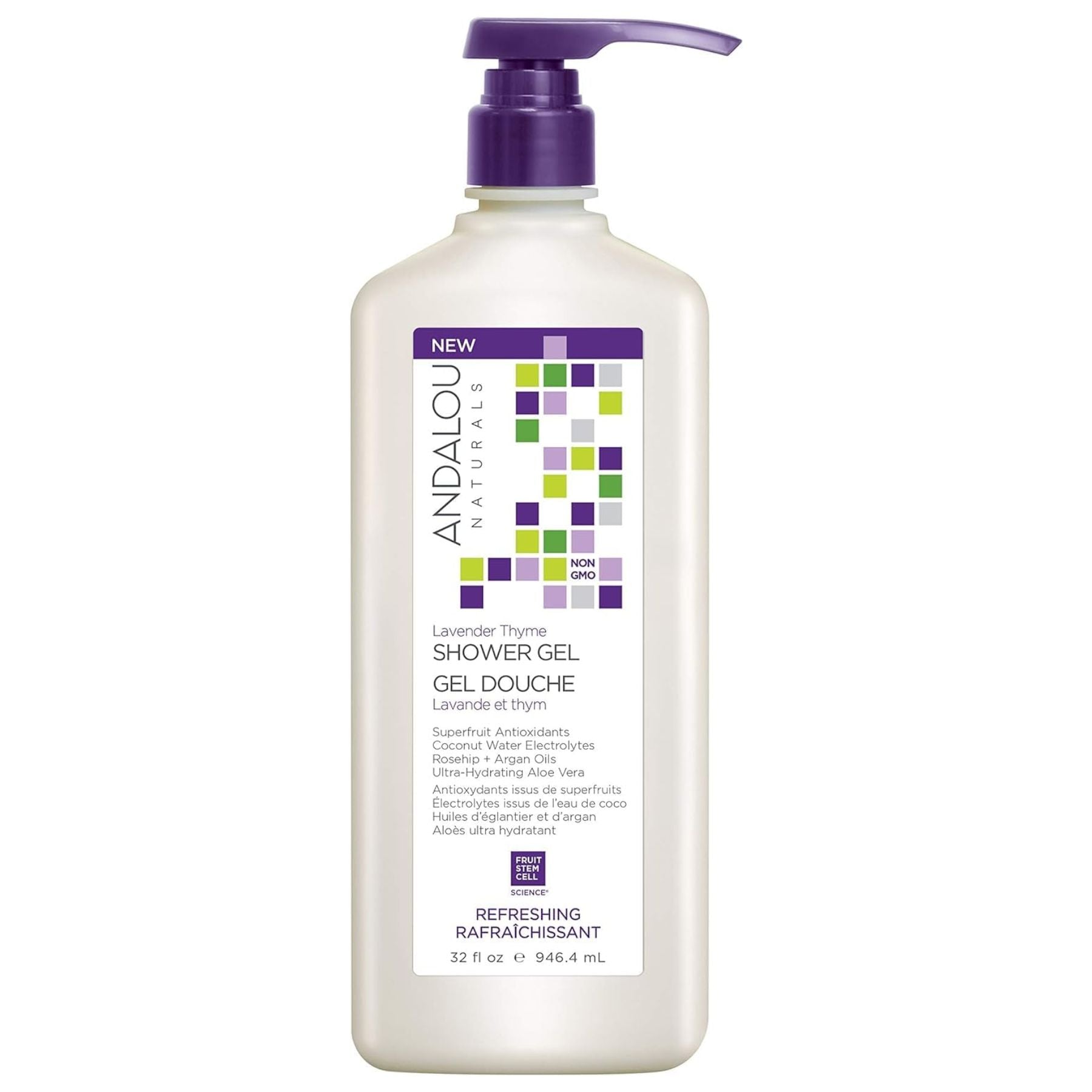 Andalou Lavender Thyme Refreshing Shower Gel 946ml